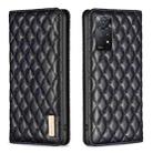 For Xiaomi Redmi Note 11 Pro 5G Diamond Lattice Magnetic Leather Flip Phone Case(Black) - 1