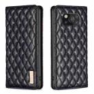 For Xiaomi Poco X3 / X3 NFC Diamond Lattice Magnetic Leather Flip Phone Case(Black) - 1