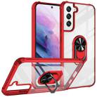 For Samsung Galaxy S23 5G Shockproof Transparent TPU + Acrylic Phone Case(Red) - 1