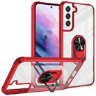 For Samsung Galaxy S23+ 5G Shockproof Transparent TPU + Acrylic Phone Case(Red) - 1