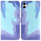 For Samsung Galaxy A04/M13 5G Watercolor Pattern Flip Leather Phone Case(Winter Snow) - 1