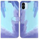 For Xiaomi Redmi A1 Watercolor Pattern Flip Leather Phone Case(Winter Snow) - 1