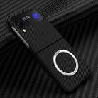 For Samsung Galaxy Z Flip4 5G Carbon Fiber Texture MagSafe Magnetic Phone Case(Black) - 1