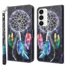 For Samsung Galaxy S23 5G 3D Painted Leather Phone Case(Colorful Dreamcatcher) - 1