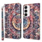 For Samsung Galaxy S23 5G 3D Painted Leather Phone Case(Colorful Mandala) - 1