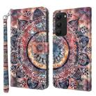 For Samsung Galaxy S23+ 5G 3D Painted Leather Phone Case(Colorful Mandala) - 1