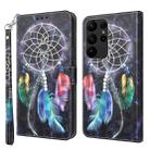 For Samsung Galaxy S23 Ultra 3D Painted Leather Phone Case(Colorful Dreamcatcher) - 1