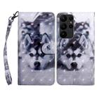 For Samsung Galaxy S23 Ultra 3D Painted Leather Phone Case(Husky) - 1