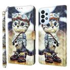 For Samsung Galaxy A23e 3D Painted Leather Phone Case(Naughty Cat) - 1