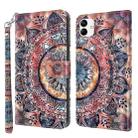 For Samsung Galaxy A04 3D Painted Leather Phone Case(Colorful Mandala) - 1