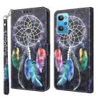 For Realme GT2 / GT Neo2 / GT Neo 3T 3D Painted Leather Phone Case(Colorful Dreamcatcher) - 1