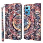 For Realme GT2 / GT Neo2 / GT Neo 3T 3D Painted Leather Phone Case(Colorful Mandala) - 1