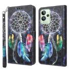 For Realme GT2 Pro 3D Painted Leather Phone Case(Colorful Dreamcatcher) - 1