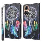 For Honor 50 3D Painted Leather Phone Case(Colorful Dreamcatcher) - 1