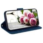 For Infinix Smart 6 Plus Butterfly Rose Embossed Leather Phone Case(Blue) - 4