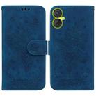 For Tecno Camon 19 Neo Butterfly Rose Embossed Leather Phone Case(Blue) - 1