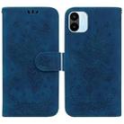 For Xiaomi Redmi A1 Butterfly Rose Embossed Leather Phone Case(Blue) - 1