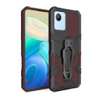 For Realme C30 Armor Warrior Shockproof PC + TPU Phone Case(Brown) - 1