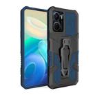 For vivo Y16 Armor Warrior Shockproof PC + TPU Phone Case(Blue) - 1