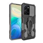 For vivo Y35 Armor Warrior Shockproof PC + TPU Phone Case(Grey) - 1