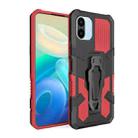 For Xiaomi Redmi A1 Armor Warrior Shockproof PC + TPU Phone Case(Red) - 1