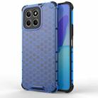 For Honor X8 5G Shockproof Honeycomb PC + TPU Phone Case(Blue) - 1