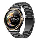 QR02 1.32 inch IPS Screen Smart Watch, Support Bluetooth Call / Payment / Hearth Monitoring / Sports Modes(Black Steel Band) - 1