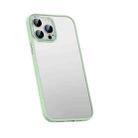 For iPhone 14 Pro Metal Lens Skin Feel Frosted Phone Case(Green) - 1