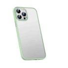 For iPhone 13 Pro Metal Lens Skin Feel Frosted Phone Case(Green) - 1