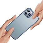 For iPhone 13 Pro Metal Lens Skin Feel Frosted Phone Case(Sierra Blue) - 6