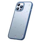 For iPhone 12 Pro Metal Lens Skin Feel Frosted Phone Case(Dark Blue) - 3