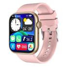 QX7 1.85 inch TFT Screen Smart Watch, Support Bluetooth Call / Hearth Monitoring / 100+ Sports Modes(Pink Gold) - 1