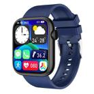 QX7 1.85 inch TFT Screen Smart Watch, Support Bluetooth Call / Hearth Monitoring / 100+ Sports Modes(Blue Black) - 1