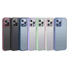 For iPhone 13 Pro Max Metal Lens Skin Feel Frosted Magsafe Phone Case(Sierra Blue) - 2