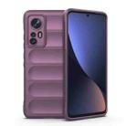 For Xiaomi 12 Magic Shield TPU + Flannel Phone Case(Purple) - 1