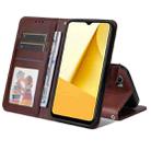 For vivo Y02s / Y16 4G JSM Calf Texture Leather Phone Case(Brown) - 1