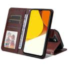 For vivo Y35 4G / Y22 / Y22s JSM Calf Texture Leather Phone Case(Brown) - 1