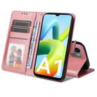 For Xiaomi Redmi A1 4G JSM Calf Texture Leather Phone Case(Pink) - 1