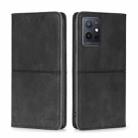 For vivo Y52t Cow Texture Magnetic Leather Phone Case(Black) - 1