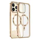 For iPhone 13 Pro Max Dial Plate Magsafe Electroplated Phone Case(Gold) - 1