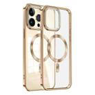 For iPhone 12 Pro Max Dial Plate Magsafe Electroplated Phone Case(Gold) - 1