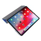 For iPad Pro 11(2020) TPU Silk Texture Three-fold Horizontal Flip Leather Tablet Case with Holder(Light Blue) - 5