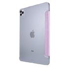 For iPad Pro 11(2020) TPU Silk Texture Three-fold Horizontal Flip Leather Tablet Case with Holder(Light Purple) - 3
