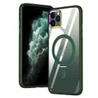For iPhone 11 Pro Magsafe Invisible Holder Phone Case(Green) - 1