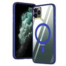 For iPhone 11 Pro Magsafe Invisible Holder Phone Case(Blue) - 1