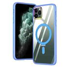 For iPhone 11 Pro Magsafe Invisible Holder Phone Case(Sky Blue) - 1