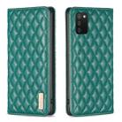 For Samsung Galaxy A03s / A02s Diamond Lattice Magnetic Leather Flip Phone Case(Green) - 1