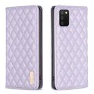 For Samsung Galaxy A03s / A02s Diamond Lattice Magnetic Leather Flip Phone Case(Purple) - 1