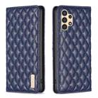 For Samsung Galaxy A13 5G / 4G Diamond Lattice Magnetic Leather Flip Phone Case(Blue) - 1
