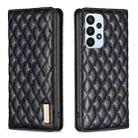 For Samsung Galaxy A23 / M23 / M13 4G Diamond Lattice Magnetic Leather Flip Phone Case(Black) - 1